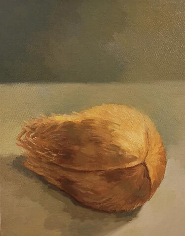 Peinture intitulée "Da Coconut" par Sachith De Silva, Œuvre d'art originale, Huile