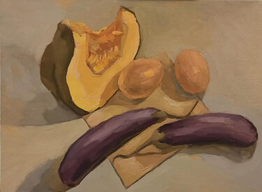 Painting titled "Vegematic" by Sachith De Silva, Original Artwork, Oil