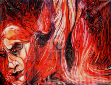 绘画 标题为“Asmodeus Damnation” 由Safir & Rifas, 原创艺术品, 油
