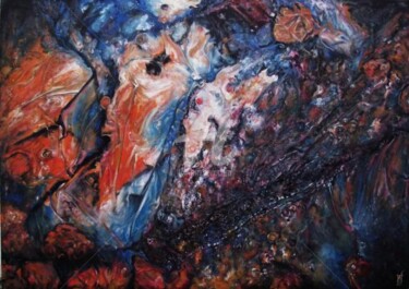 Pittura intitolato "Defragmentation" da Safir & Rifas, Opera d'arte originale, Olio