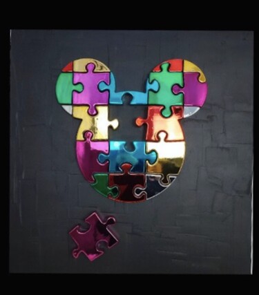 Картина под названием "Life is Game" - Sagrasse, Подлинное произведение искусства, Акрил Установлен на Деревянная панель