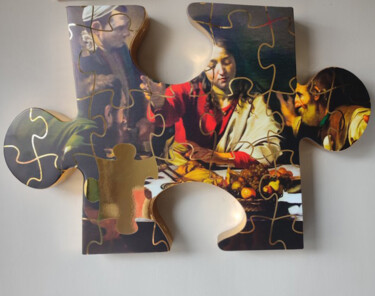 "Puzzle" başlıklı Tablo Sagrasse tarafından, Orijinal sanat, Akrilik Ahşap panel üzerine monte edilmiş