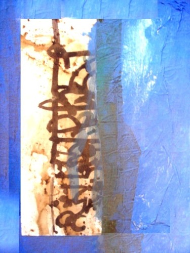 Painting titled "manuscrit2" by Said Debladji, Original Artwork