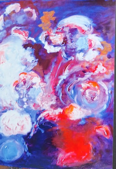 Pintura intitulada "Mon rêve de bouquet…" por Marguerite Salaun (Margo), Obras de arte originais, Óleo