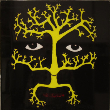 Pintura titulada "L'albero giallo" por Franco Sale Musio, Obra de arte original, Otro