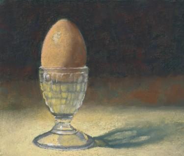 Painting titled "Glass Eggcup" by Chris Derrick, Original Artwork, Pastel