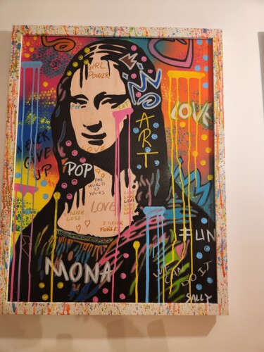 Malarstwo zatytułowany „Monart” autorstwa Saloua Mercier, Oryginalna praca, Akryl Zamontowany na Drewniana rama noszy