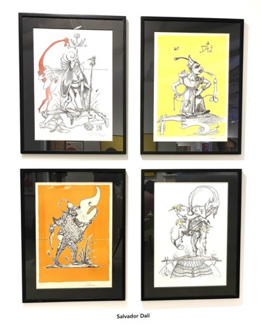 Druckgrafik mit dem Titel "Set of four Lithogr…" von Salvador Dali, Original-Kunstwerk, Lithographie
