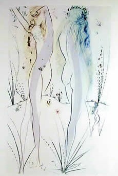 印花与版画 标题为“RETURN, RETURN SHUL…” 由Salvador Dali, 原创艺术品