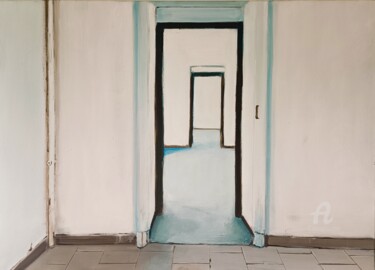 Schilderij getiteld "INTERIOR 65 - Memor…" door Salvatore Cocca, Origineel Kunstwerk, Olie