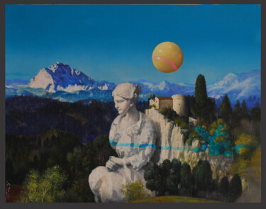 Картина под названием "la valle" - Salvatore Testa, Подлинное произведение искусства, Масло