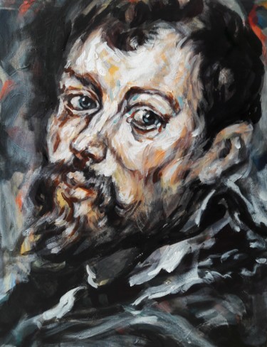 Malerei mit dem Titel ""Rubens "" von Sam Keusseyan, Original-Kunstwerk, Acryl