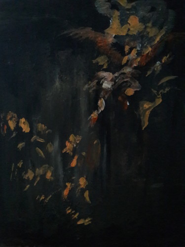 Schilderij getiteld "Rembrandt étude.." door Sam Keusseyan, Origineel Kunstwerk, Acryl