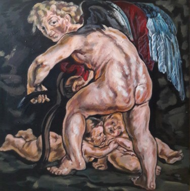 Pittura intitolato "" La charme de mon…" da Sam Keusseyan, Opera d'arte originale, Acrilico