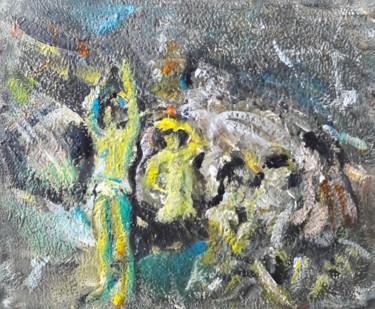 Pittura intitolato ""Étude d'après Paul…" da Sam Keusseyan, Opera d'arte originale, Acrilico