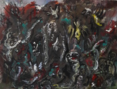Peinture intitulée "" Génocide en plain…" par Sam Keusseyan, Œuvre d'art originale, Acrylique