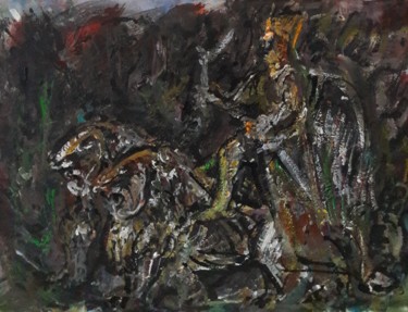 Painting titled "" L'Arménie fière -…" by Sam Keusseyan, Original Artwork, Acrylic