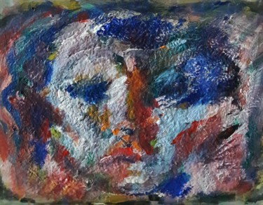Malerei mit dem Titel "devant miroir 5" von Sam Keusseyan, Original-Kunstwerk, Acryl