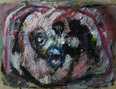 Peinture intitulée "le crie" par Sam Keusseyan, Œuvre d'art originale, Acrylique