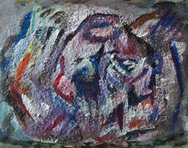 Painting titled "le crie 2" by Sam Keusseyan, Original Artwork, Acrylic