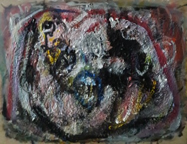 Peinture intitulée "le crie 3" par Sam Keusseyan, Œuvre d'art originale, Acrylique