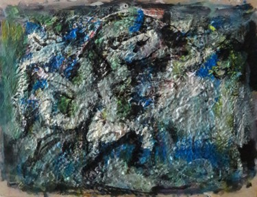 Pittura intitolato "le rocher dance.." da Sam Keusseyan, Opera d'arte originale, Acrilico