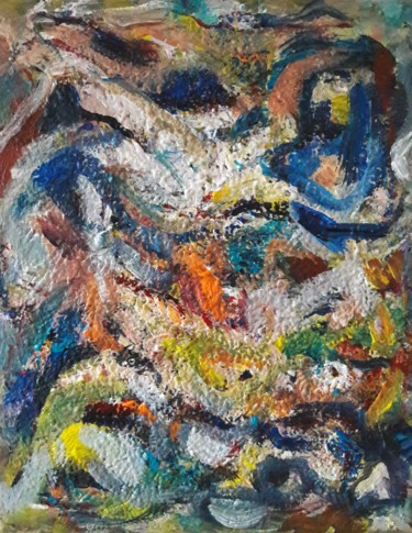 绘画 标题为“le tapis de l'enfer…” 由Sam Keusseyan, 原创艺术品, 丙烯