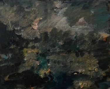 Malerei mit dem Titel "l'orage" von Sam Keusseyan, Original-Kunstwerk, Acryl
