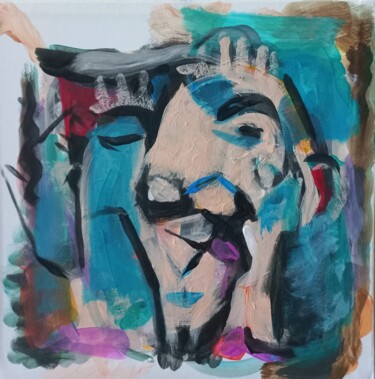 Pintura titulada "" un regard "  fdrt" por Sam Keusseyan, Obra de arte original, Acrílico