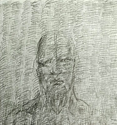 Peinture intitulée "Portrait n ..n" par Sam Keusseyan, Œuvre d'art originale, Crayon