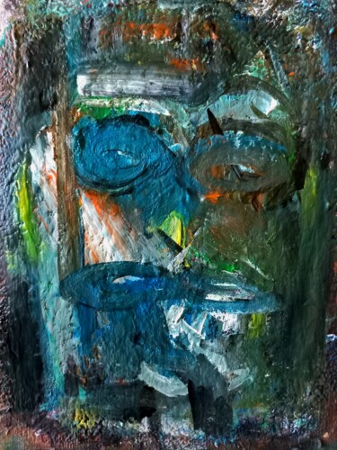 Painting titled "" la dernière homme…" by Sam Keusseyan, Original Artwork, Acrylic
