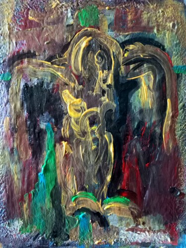 Peinture intitulée "" sur le croix mon…" par Sam Keusseyan, Œuvre d'art originale, Acrylique