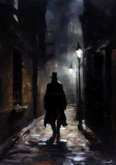 Arte digitale intitolato "Jack the Ripper" da Samael, Opera d'arte originale, Pittura digitale