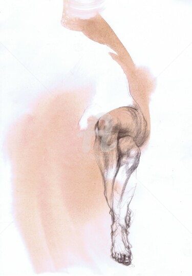 Рисунок под названием "Poetic Seduction" - Samira Yanushkova, Подлинное произведение искусства, Акварель