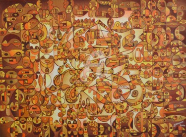 Картина под названием "LA PERSONNE NE NAIT…" - Salvador  Moreno, Подлинное произведение искусства, Масло