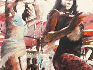 Schilderij getiteld "Dallas 2" door Sánchez Gruffy, Origineel Kunstwerk, Olie