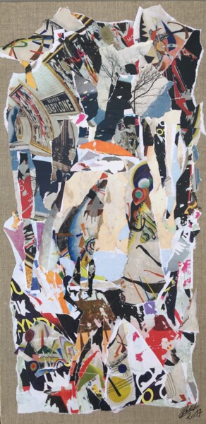 Collages intitolato "« At Sèvres Babylon…" da Sandra Aime, Opera d'arte originale