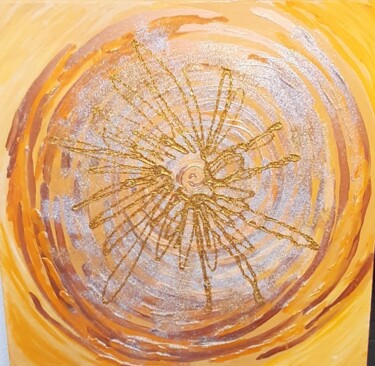 Malarstwo zatytułowany „Esprit” autorstwa Sandra Ligato, Oryginalna praca, Akryl Zamontowany na Drewniana rama noszy