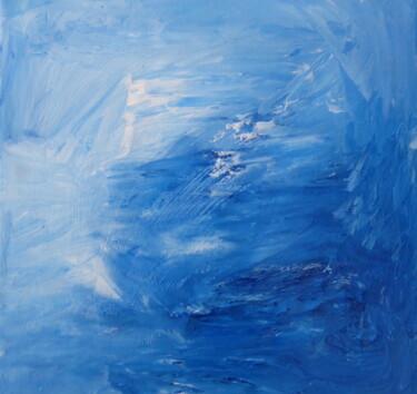 Pittura intitolato "Bleu n°6" da Sandra Pohin, Opera d'arte originale, Acrilico Montato su Telaio per barella in legno