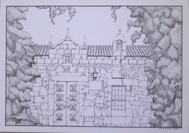 Dibujo titulada "Casa de Quintela -…" por Sandra Sousa, Obra de arte original, Tinta