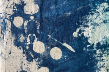 Photographie intitulée "Cyano 14" par Sandra Willendorf, Œuvre d'art originale, Light Painting