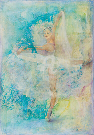 Картина под названием "Bailarina de Ávila…" - Sandra Filardi, Подлинное произведение искусства, Энкаустический