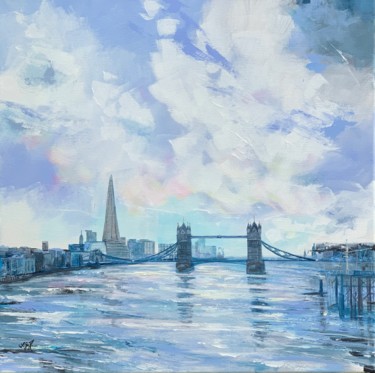 Painting titled "London" by Sandra Gebhardt-Hoepfner, Original Artwork, Acrylic