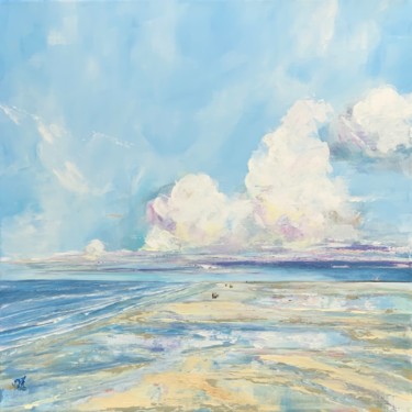 Malerei mit dem Titel "Nordsee" von Sandra Gebhardt-Hoepfner, Original-Kunstwerk, Acryl