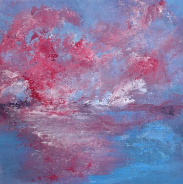 Peinture intitulée "light Rose 2" par Sandrine Belmont, Œuvre d'art originale, Acrylique