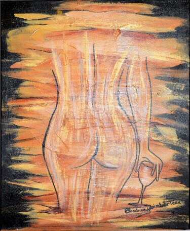 Peinture intitulée "IVRESSE" par Sandrine Guimberteau, Œuvre d'art originale, Acrylique Monté sur Châssis en bois