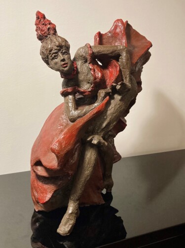 "La danseuse de Caba…" başlıklı Heykel Sandrine Julien (Nizebulle) tarafından, Orijinal sanat, Terracotta