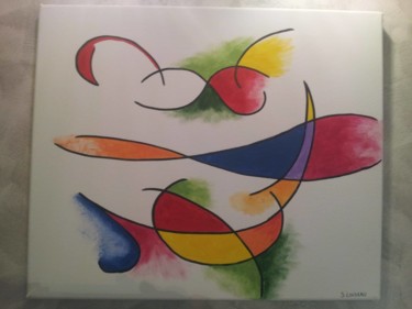 Peinture intitulée "Ellipse" par Sandrine Loiseau, Œuvre d'art originale, Acrylique