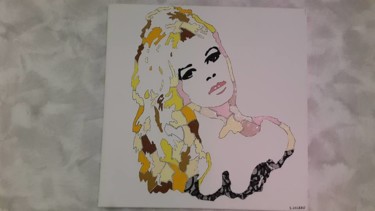 「Brigitte Bardot」というタイトルの絵画 Sandrine Loiseauによって, オリジナルのアートワーク, オイル