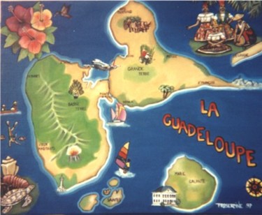 Peinture intitulée "guadeloupe" par Sandrine Proserpine, Œuvre d'art originale